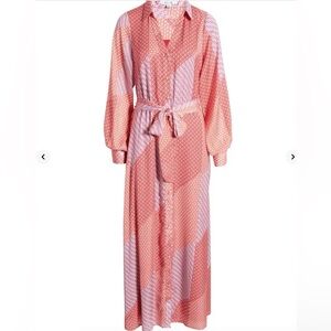 BTFL life Ivonne Long Sleeve Maxi Shirtdress